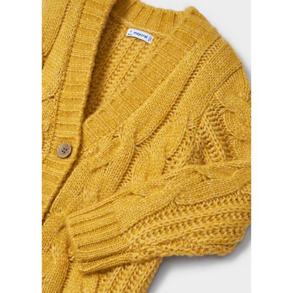 Mayoral Kids Girls Cardigan In Yellow